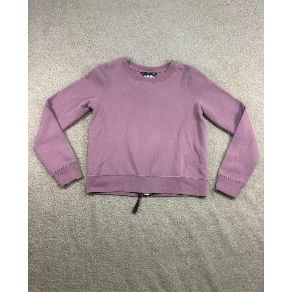 Abercrombie Fitch Women's Dusty Rose‎ Back Full Zip Sweatshirt XS Casual Preppy